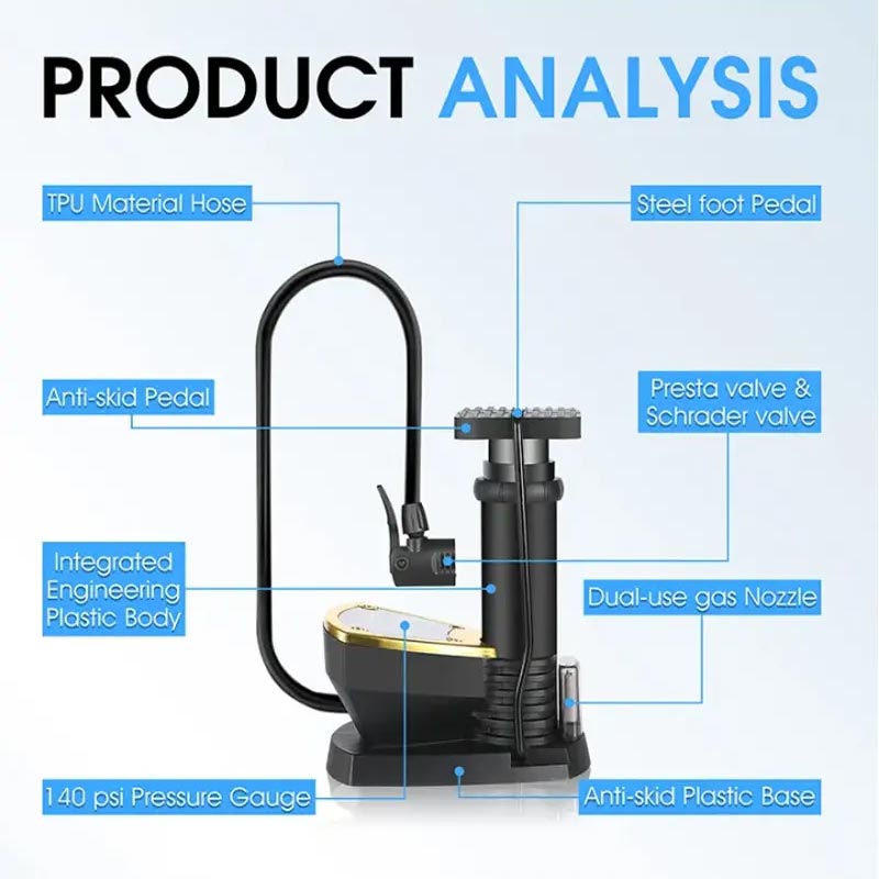 Air Pump with Pressure Gauge
