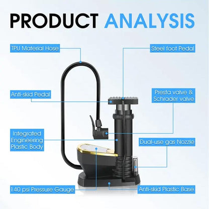 Air Pump with Pressure Gauge