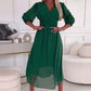 🔥2025 HOT SALE🎉 Women's V-neck Lightweight Chiffon Dress