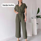 💖Limited Sale 50% OFF💖Women's V-Neck Short Sleeve Casual Jumpsuit