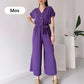 💖Limited Sale 50% OFF💖Women's V-Neck Short Sleeve Casual Jumpsuit