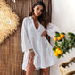 Women’s V Neck Babydoll Dress with Long Sleeves🔥HOT SALE-49% OFF