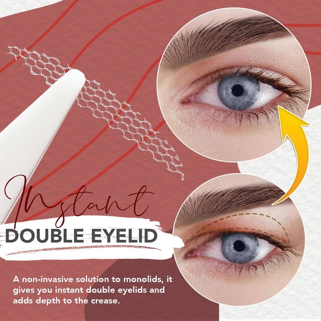 🔥Glue-Free Invisible Double Eyelid Sticker (120 Strips / Pack)