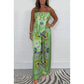 💝 Holiday Wardrobe💝-Spaghetti Strap Printed Top & Loose Women's Pants 2-Piece Set