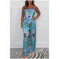 💝 Holiday Wardrobe💝-Spaghetti Strap Printed Top & Loose Women's Pants 2-Piece Set