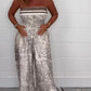 🎁HOT SALE 50% OFF🎁 Strapless Printed Pleated Jumpsuit – Chic, Elegant, and Effortlessly Stylish!