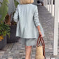 Women's Elegant Shorts and Blazer Set