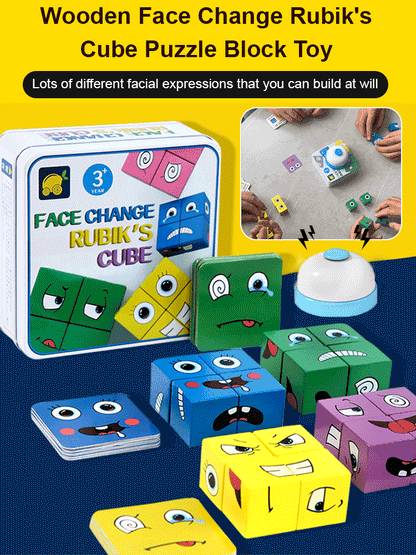 🎁5D Puzzle Educational Faces Changing Family Game🧩