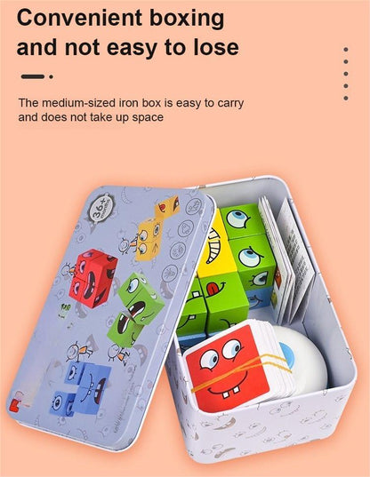 🎁5D Puzzle Educational Faces Changing Family Game🧩