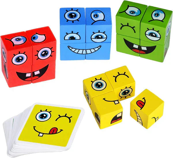 🎁5D Puzzle Educational Faces Changing Family Game🧩