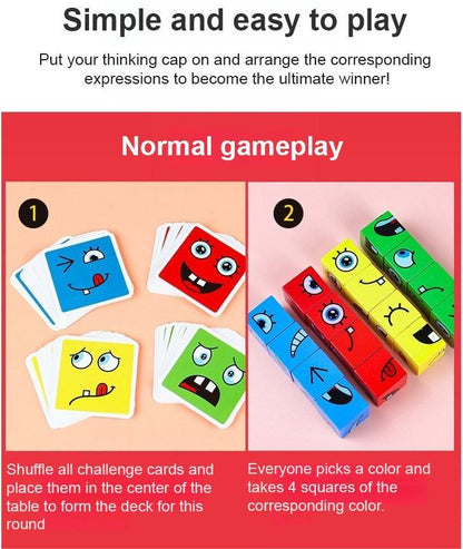 🎁5D Puzzle Educational Faces Changing Family Game🧩