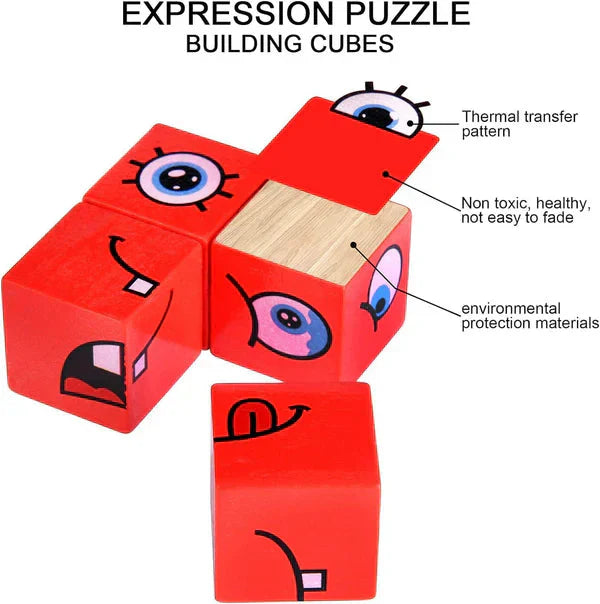 🎁5D Puzzle Educational Faces Changing Family Game🧩