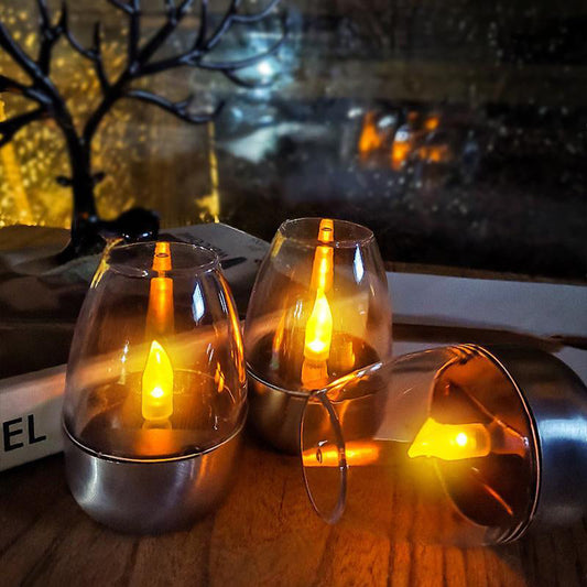 Solarbetriebene LED-Kerzenlichtlampe