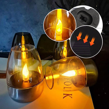 Solarbetriebene LED-Kerzenlichtlampe