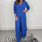 Two Piece Casual Long Top and Casual Trousers😍