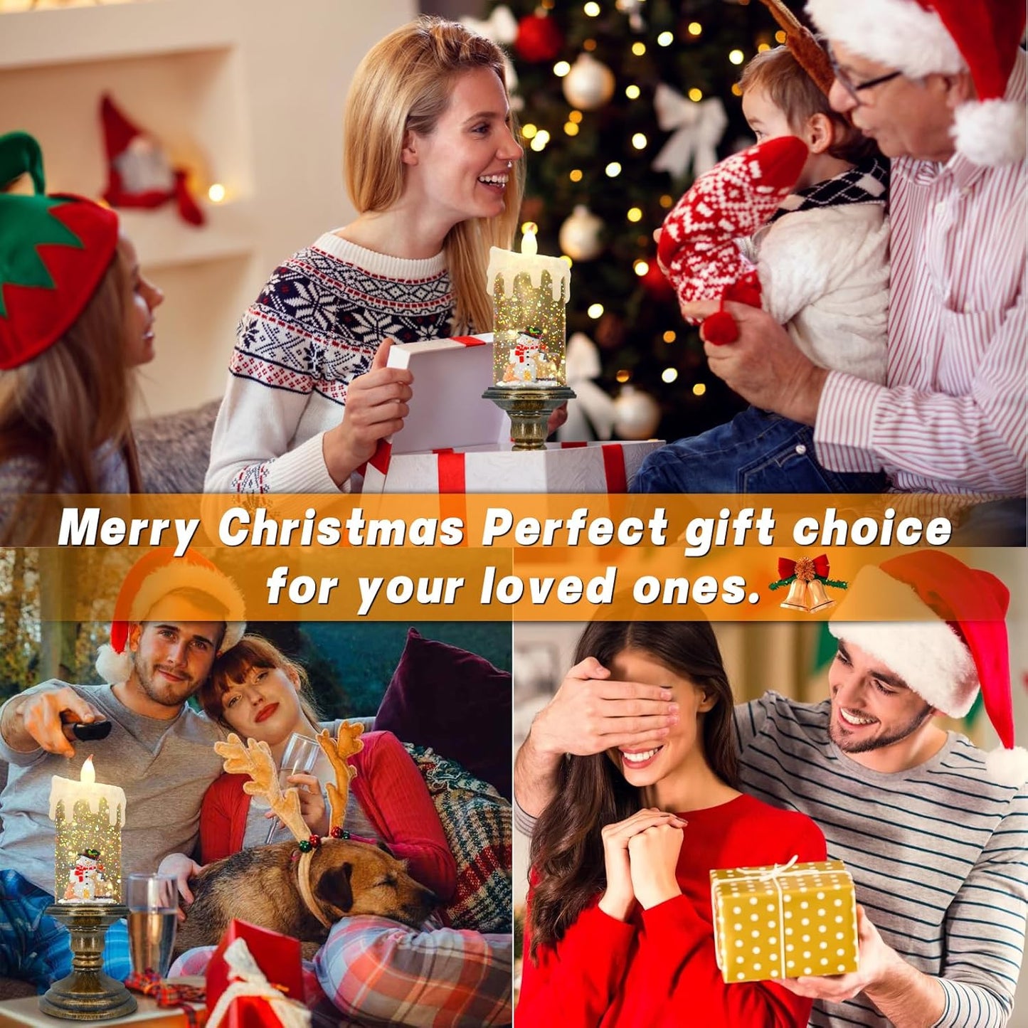 🎅Hot Promotion 40% Off🎅Christmas Candle Night Light🕯️