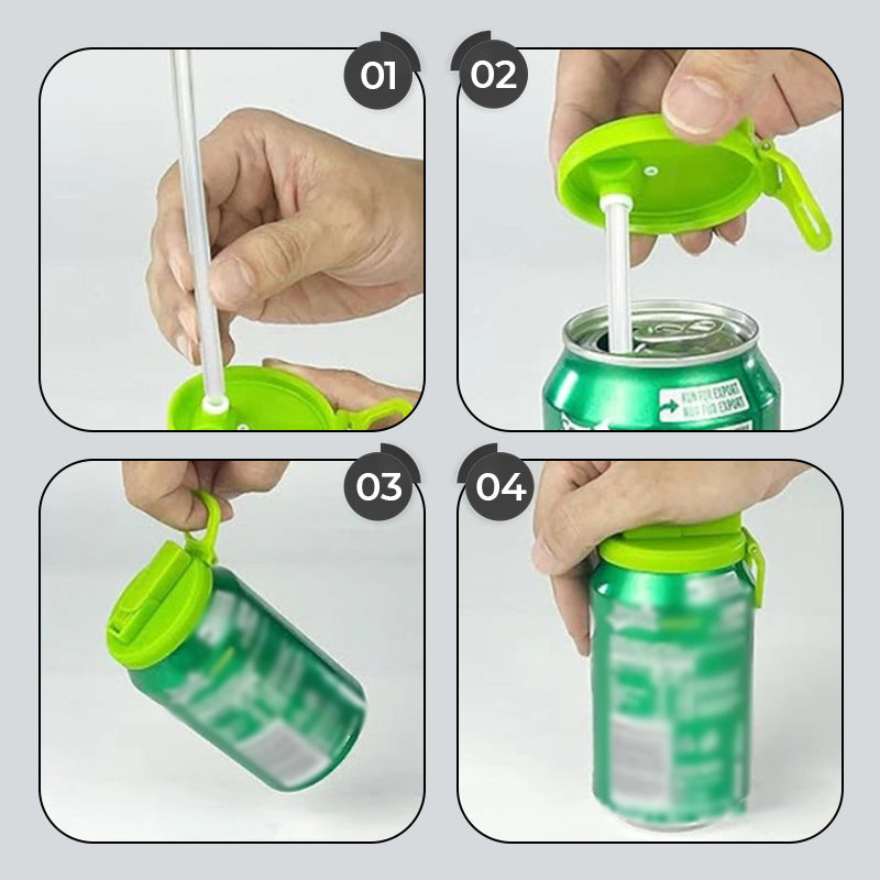 🔥Hot Promotion 49% OFF🍹🍹Soda Can Lid with Straw for Kids