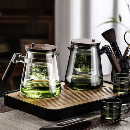 Leaves and water separation press teapot, 750 ml