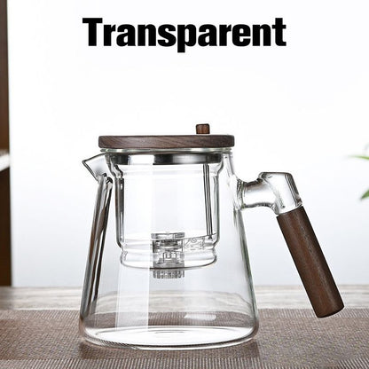 Leaves and water separation press teapot, 750 ml
