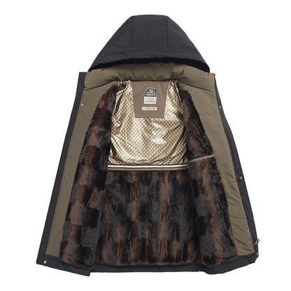🎅Christmas Pre-sale🎁Men’s Winter Thermal Thick Hooded Parka Coat