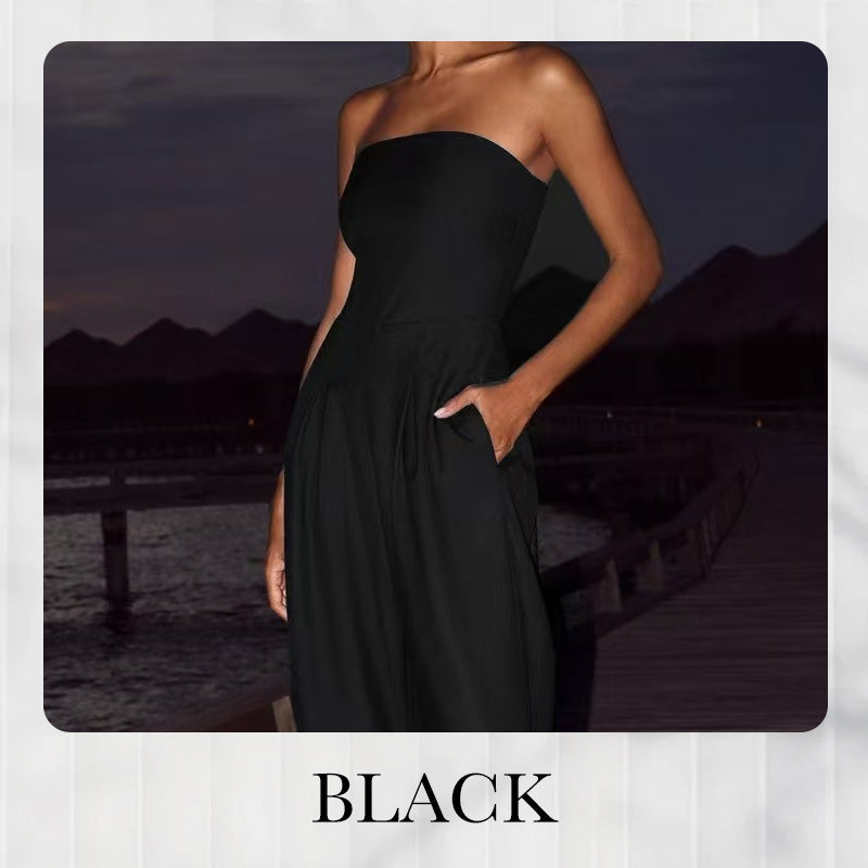 🔥2025 HOT SALE ❤️ Women's Strapless Jumpsuit With Pockets