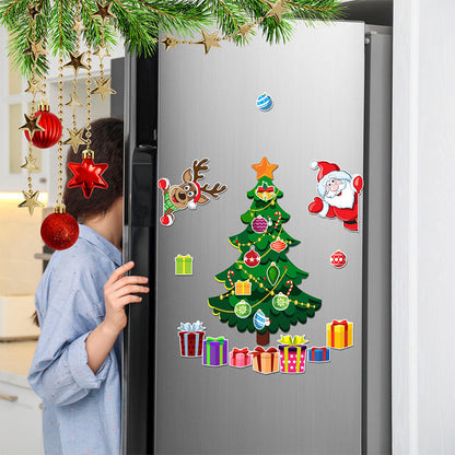 (🎅Xmas Sale 49% OFF) - 🎄Christmas 3D Cartoon Magnetic Sticker