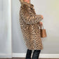 🎉Winter Hot Sale 50% Off🌹Women's Leopard Print Mid-Length Jacket