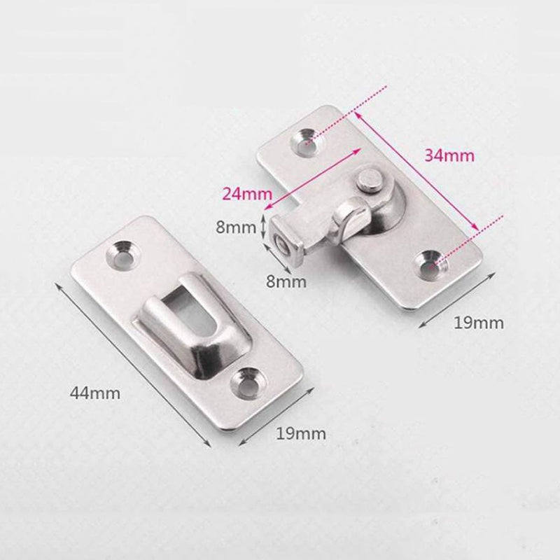90-Degree Right Angle Sliding Door Lock Latch