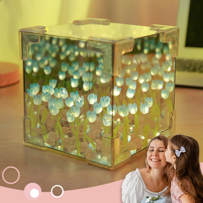 🎅Christmas Specials 50% OFF🎁🎄Magic Cube DIY Tulip Mirror Light
