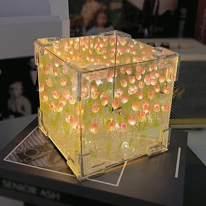 🎅Christmas Specials 50% OFF🎁🎄Magic Cube DIY Tulip Mirror Light