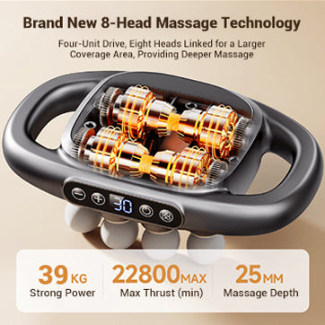 🔥2025 Hot Sale!16-Drive 8-Head Massage Gun Set