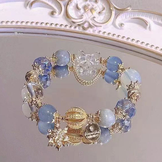 Elegant French Style Crystal Sandstone Bracelet