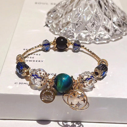 Elegant French Style Crystal Sandstone Bracelet