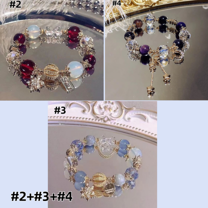 Elegant French Style Crystal Sandstone Bracelet