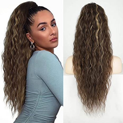 🫧🫧Limited Price ￡14.99-Last Day Promotion 49%OFF🫧Curly Wavy Frizzy Hair Extension with Ponytail