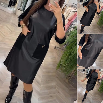 🎅Hot Sales 70% OFF🎄Women's Black Midi Dress