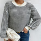 🍂Women's Knit Ribbed Pullover Round Neck Sweater