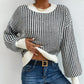 🍂Women's Knit Ribbed Pullover Round Neck Sweater