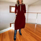 🎀Limited Sale 50% OFF🎀Women’s Casual Solid Color Round-neck Dress with Pockets