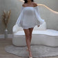 Pleated Off-Shoulder Top & Shorts 2-Piece Set