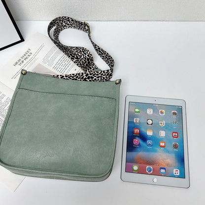 Colorful Straps Crossbody Leather Bags