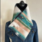 Women's Printed Neck Warmer with Button