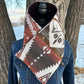 Women's Printed Neck Warmer with Button
