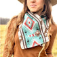 Women's Printed Neck Warmer with Button