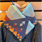 Women's Printed Neck Warmer with Button