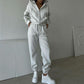 Hooded Top & Drawstring Pants 2-Piece Set