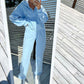 Hooded Top & Drawstring Pants 2-Piece Set