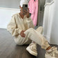 Hooded Top & Drawstring Pants 2-Piece Set