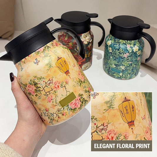 🔥2025 HOT SALE🍵1000ml Vacuum Insulated Teapot with Strainer