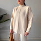Women's Solid Color Knit Top & Pants Two Piece Set